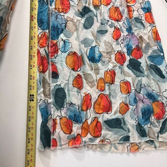 Dolce & Gabbana Jumpsuit Women’s 6 Silk Wide Leg Majolica Water Color Print - Picture 9 of 10